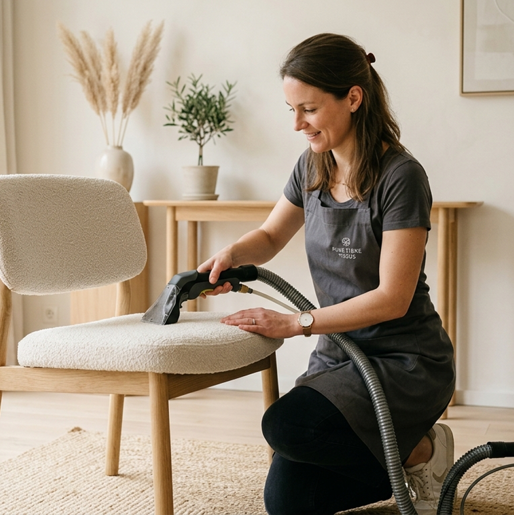 Nettoyage de chaise par un spécialiste